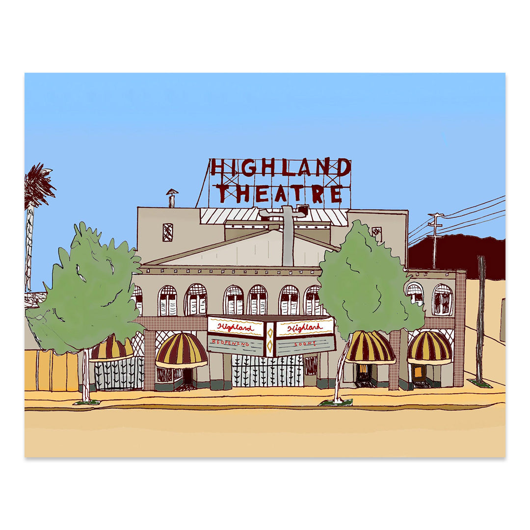 Alden Lo Bosco: Highland Theater Print