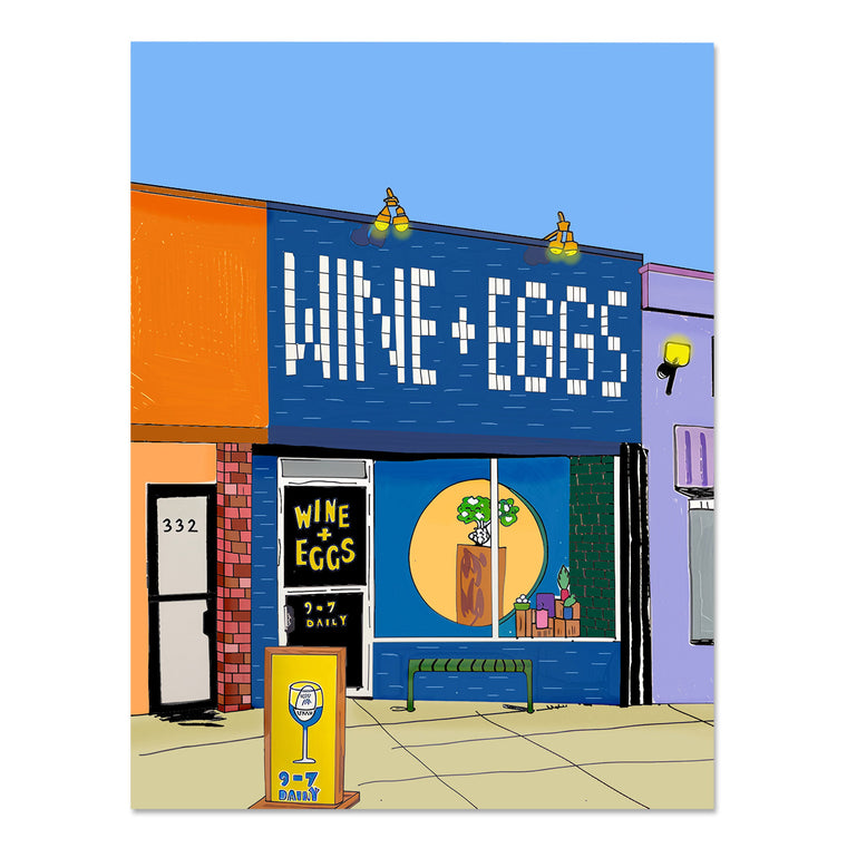 Alden Lo Bosco: Wine + Eggs Print
