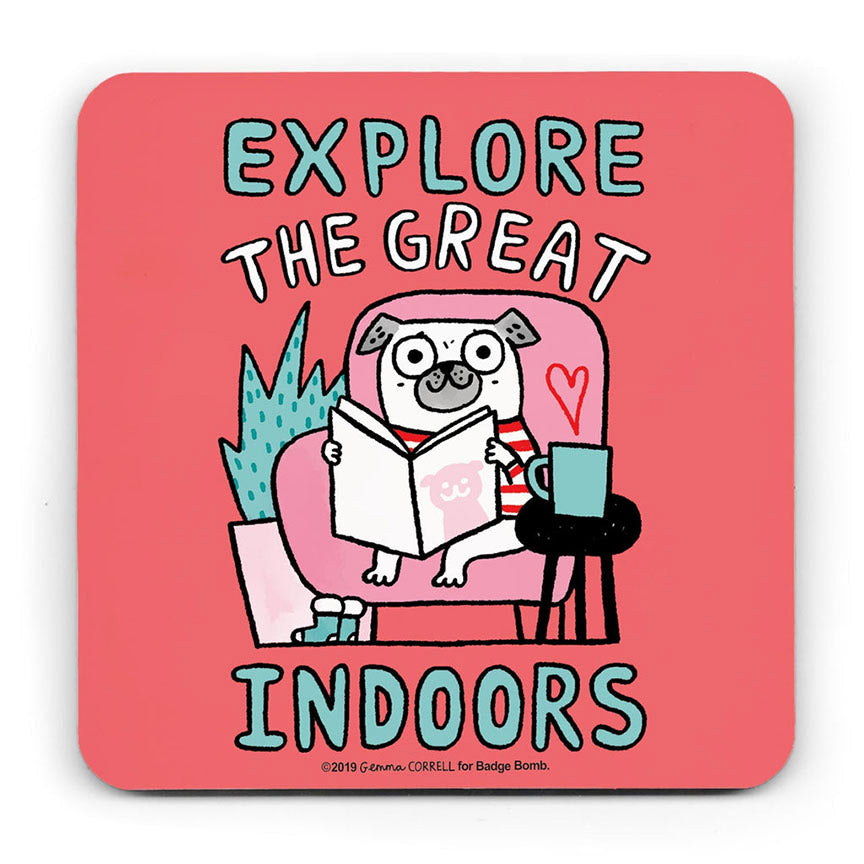 Great Indoors Coaster by Gemma Correll