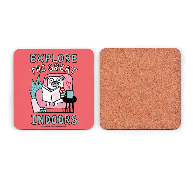 Great Indoors Coaster by Gemma Correll