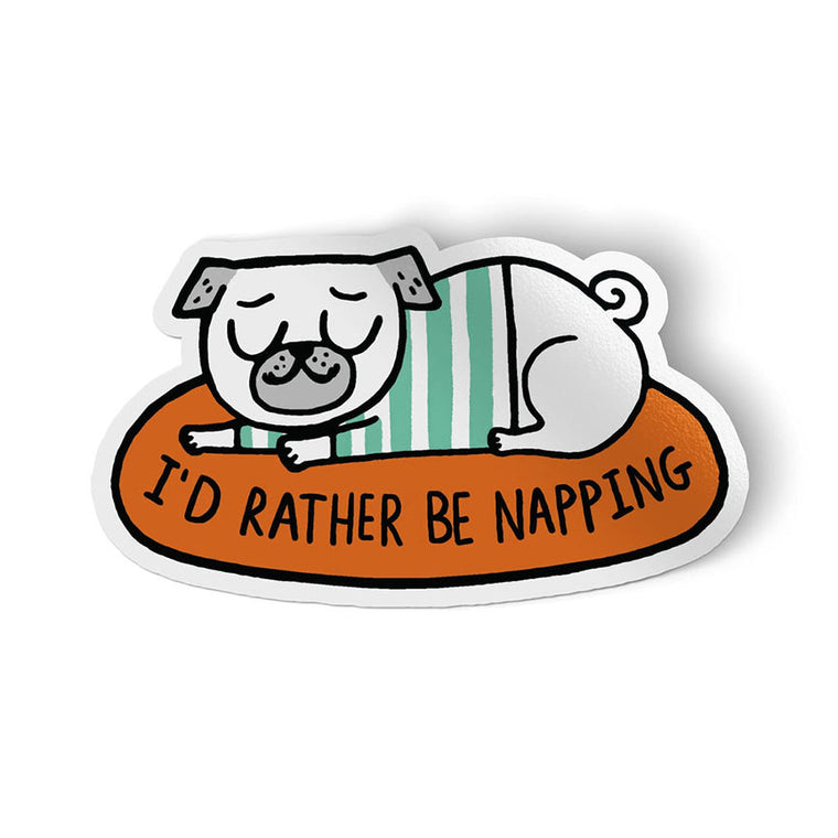 I’d Rather Be Napping Sticker by Gemma Correll