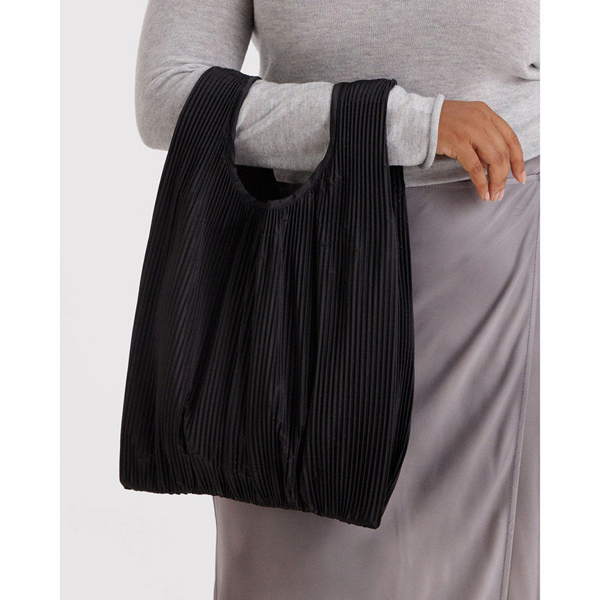 Pleated Black Baggu - Leanna Lin&