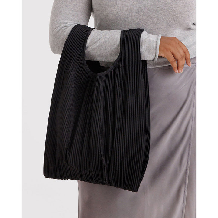 Pleated Black Baggu - Leanna Lin&