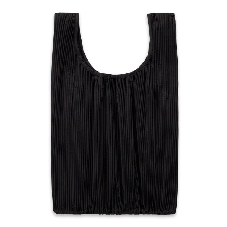 Pleated Black Baggu