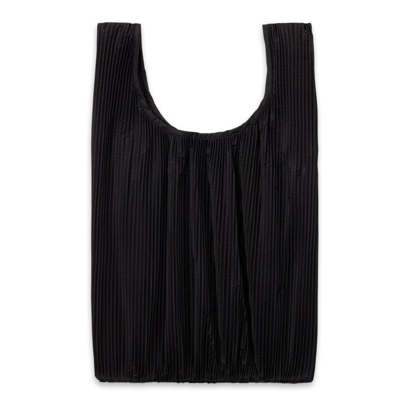 Pleated Black Baggu