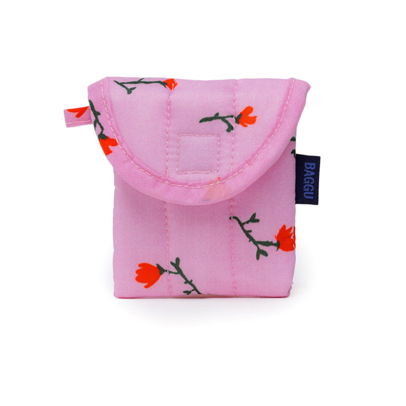 Painted Wildflower Puffy Earbuds Case