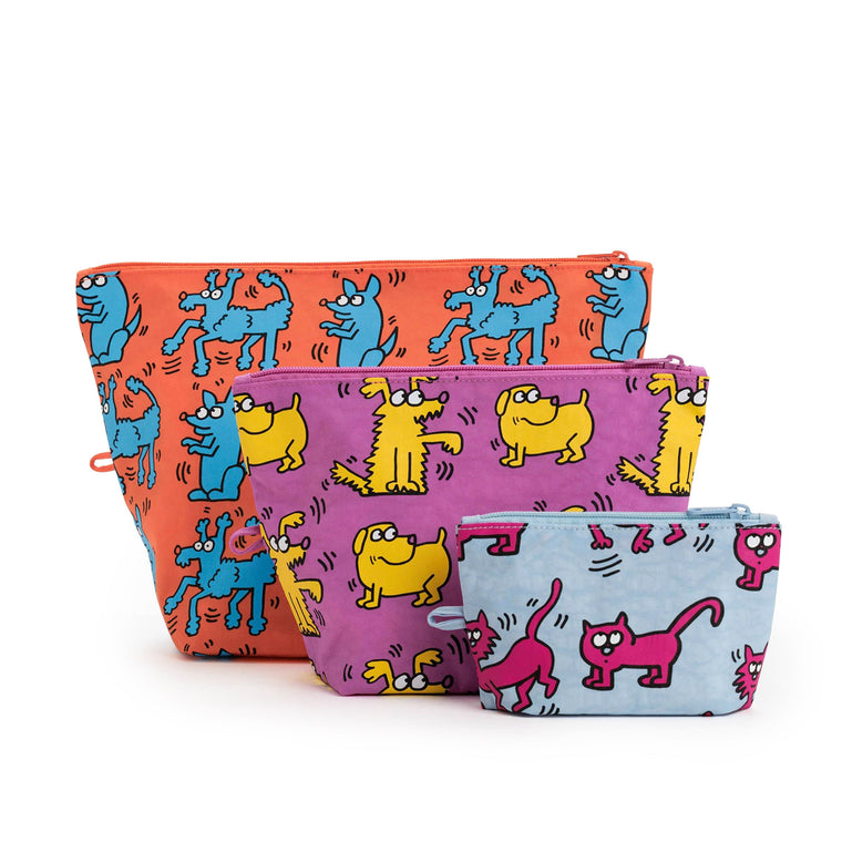 Keith Haring Pets Go Pouch Set