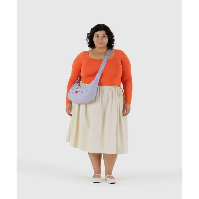 Embroidered Miffy Medium Crescent Bag