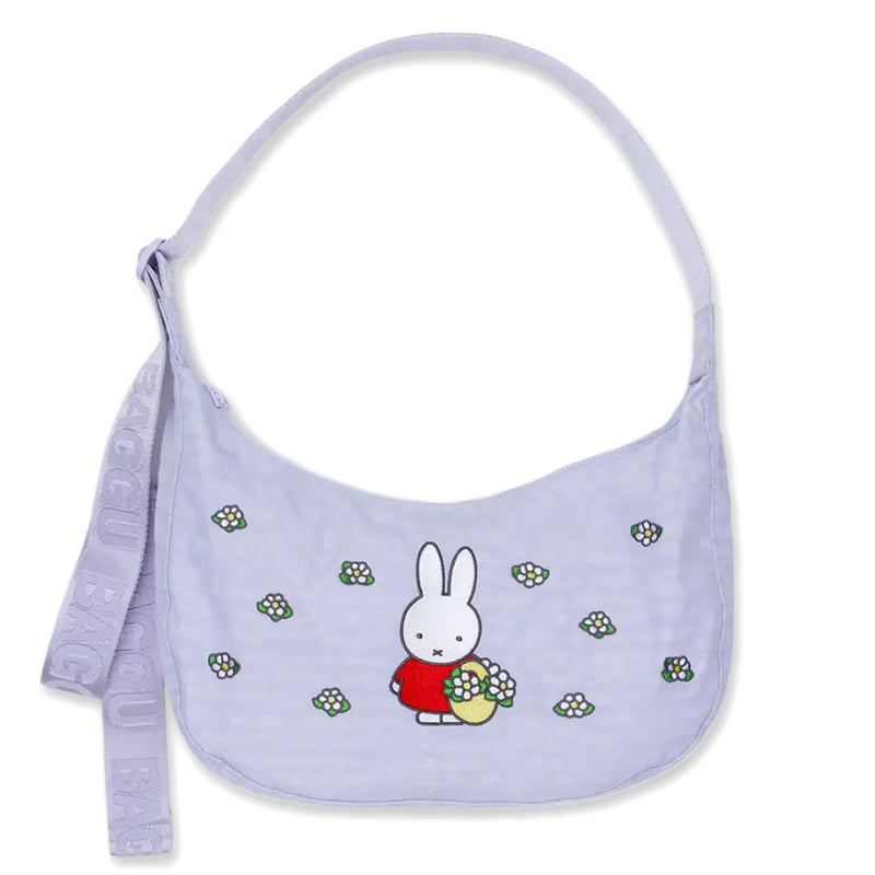 Embroidered Miffy Medium Crescent Bag