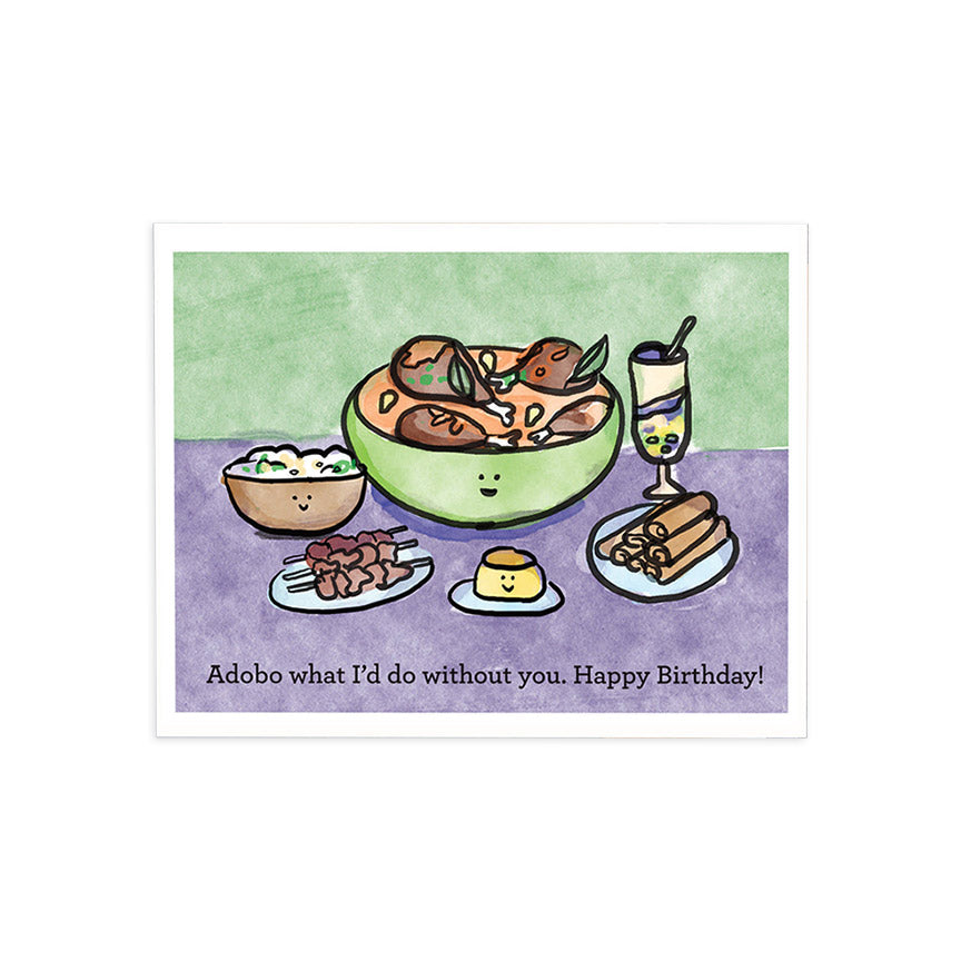 Adobo Birthday Card