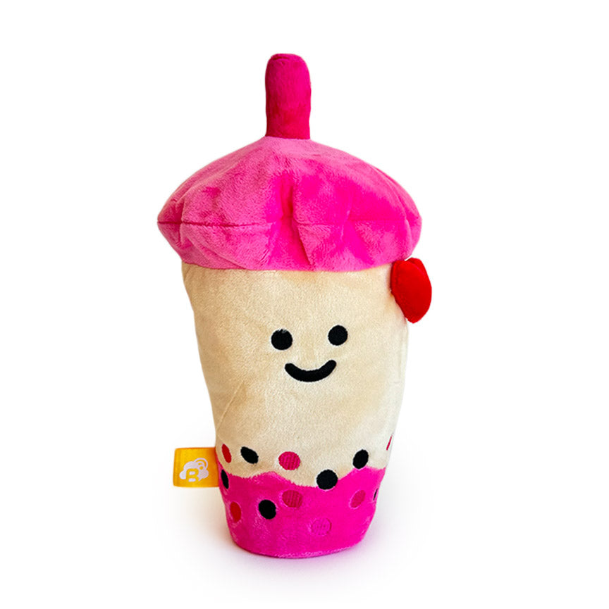 Pink Strawberry Boba Plush