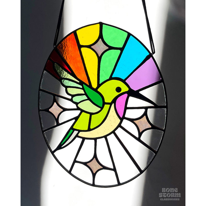 Bonestorm Glassworks: Hummingbird Suncatcher