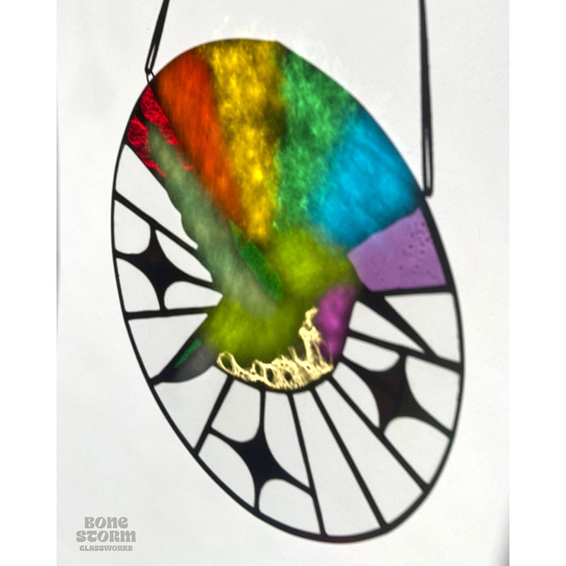 Bonestorm Glassworks: Hummingbird Suncatcher