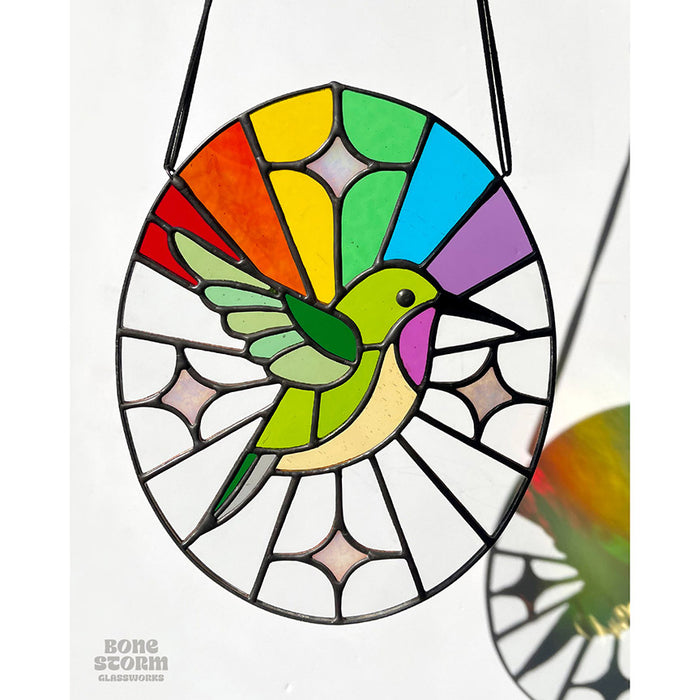 Bonestorm Glassworks: Hummingbird Suncatcher