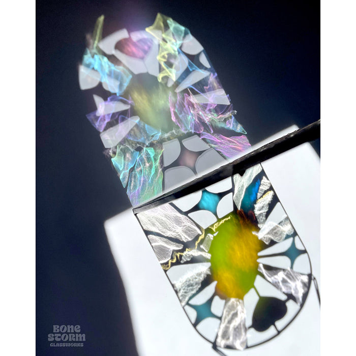 Bonestorm Glassworks: Green Parakeet Suncatcher