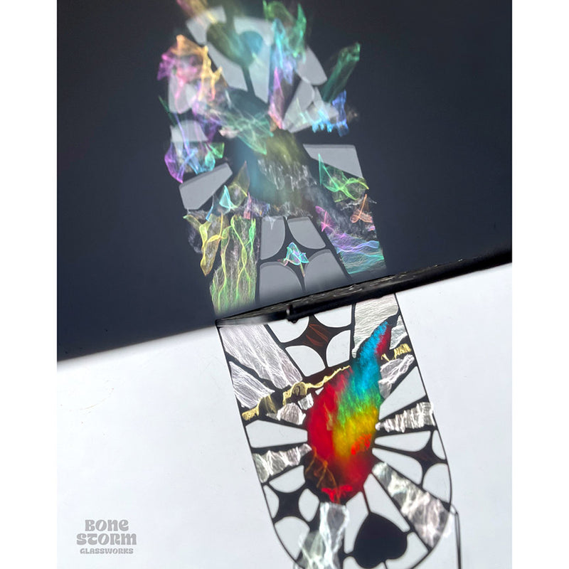 Bonestorm Glassworks: Red Parakeet Suncatcher