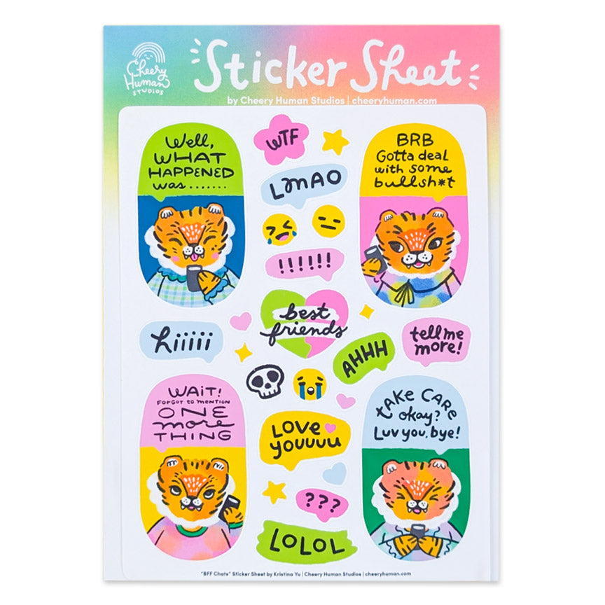 BFF Chats Sticker Sheet