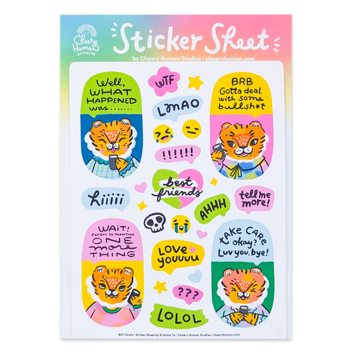 BFF Chats Sticker Sheet
