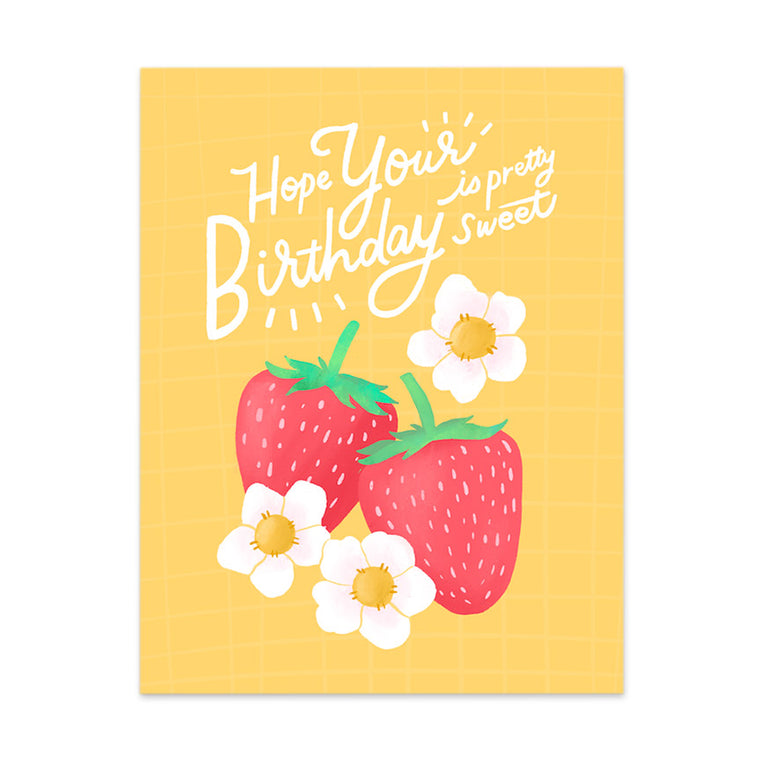 Super Sweet Birthday Strawberry Card