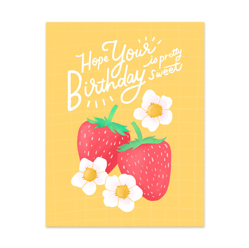 Super Sweet Birthday Strawberry Card