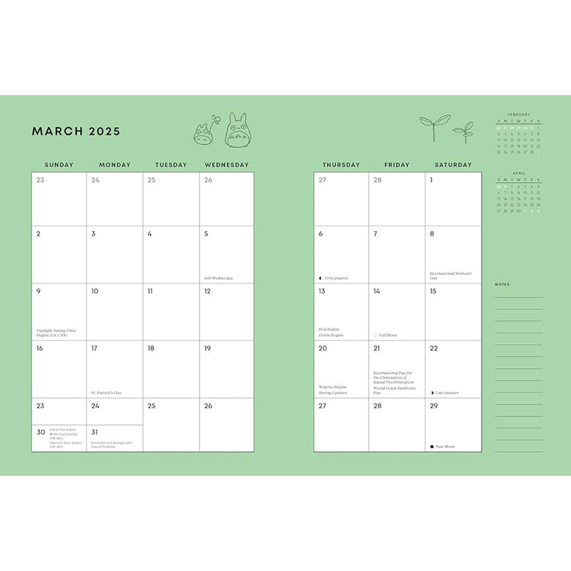 2025 My Neighbor Totoro Weekly/Monthly Planner