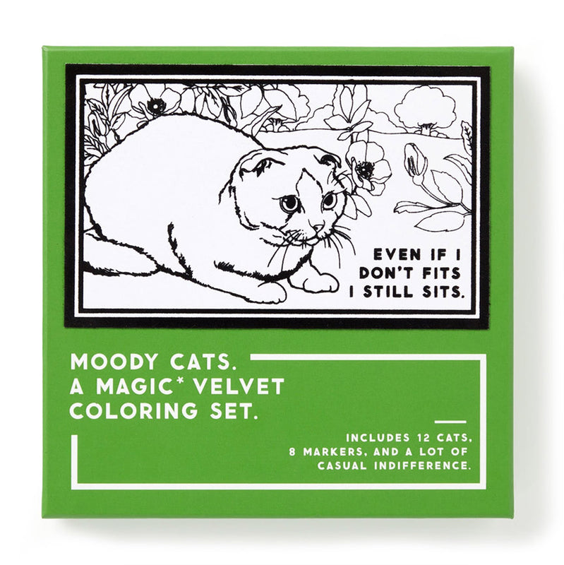 Moody Cats: A Magic Velvet Coloring Set