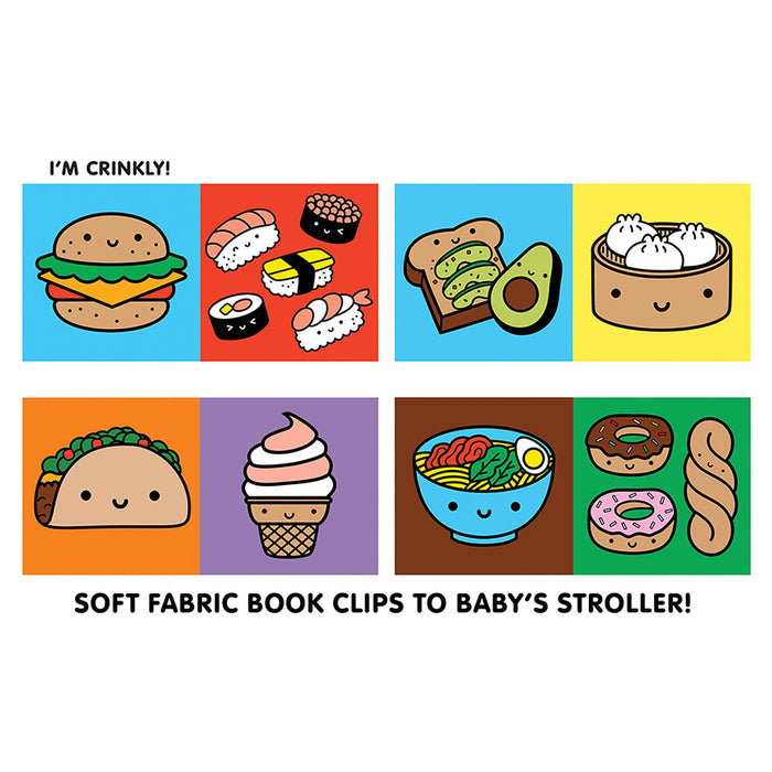 Crinkle Fabric Stroller Book: Foodie Baby