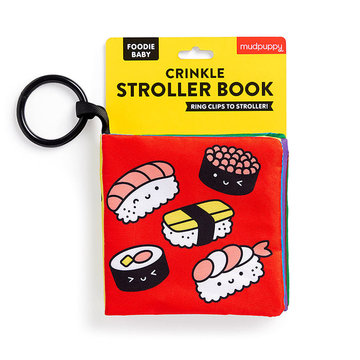 Crinkle Fabric Stroller Book: Foodie Baby