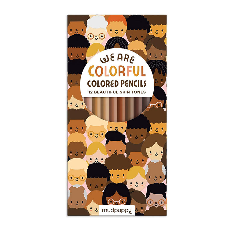 We Are Colorful Colored Pencils: 12 Beautiful Skin Tones