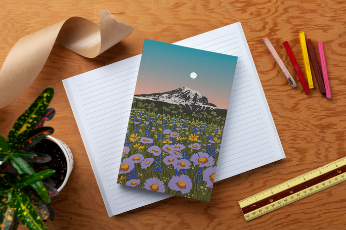 Mountain Flowers Classic Layflat Notebook