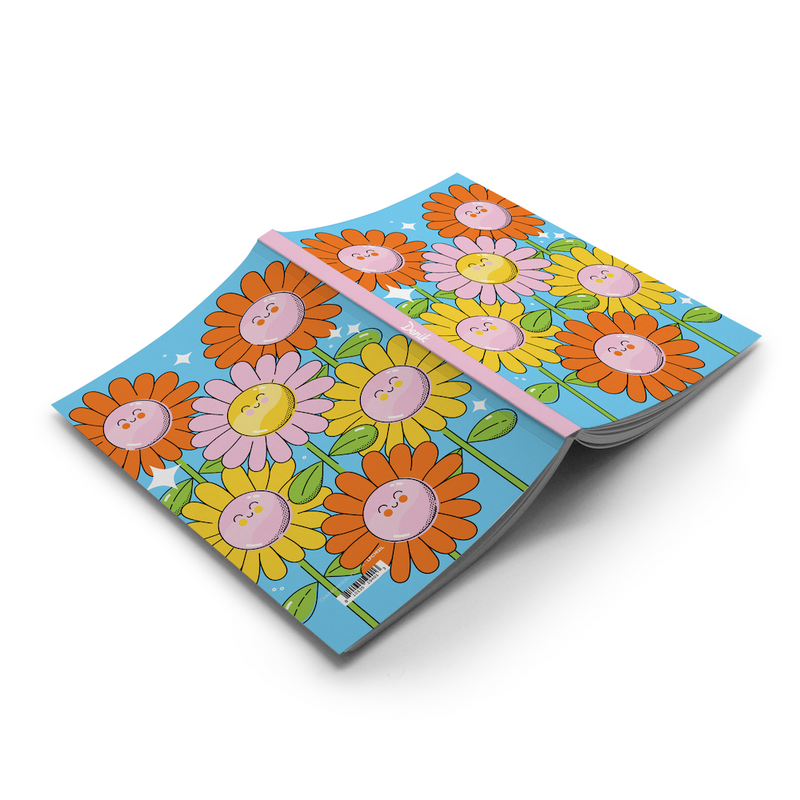 Smiling Flowers Classic Layflat Notebook