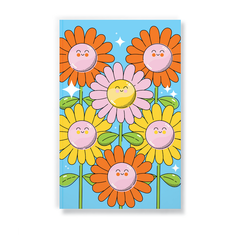 Smiling Flowers Classic Layflat Notebook