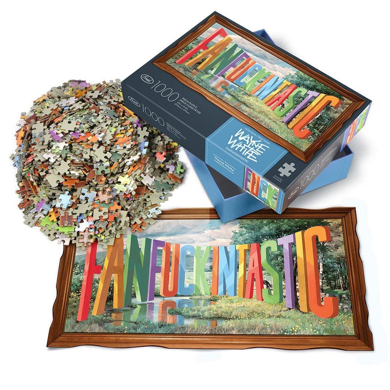 Wayne White FANF*CKINTASTIC 1000 Piece Puzzle