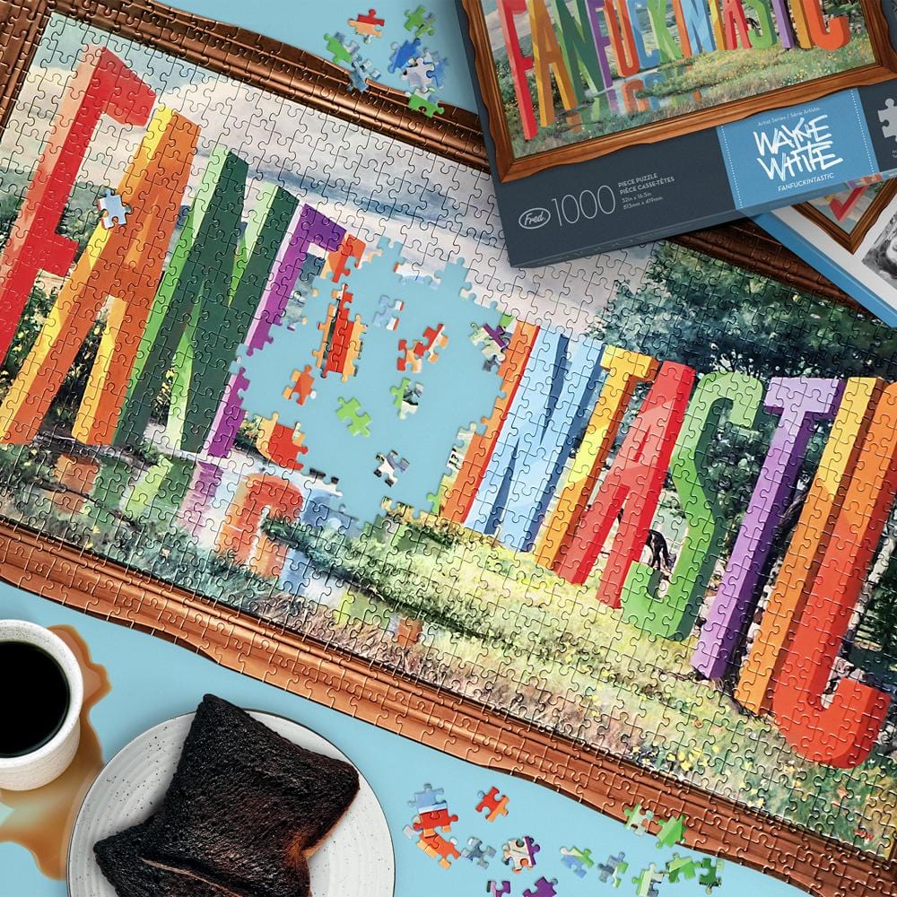 Wayne White FANF*CKINTASTIC 1000 Piece Puzzle