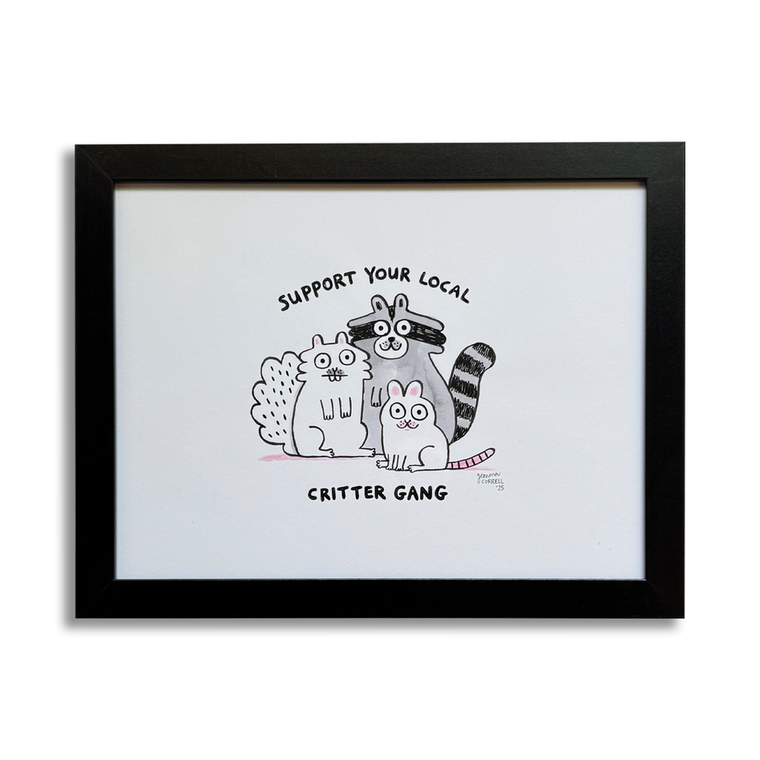 Gemma Correll: Support your Local Critter Gang