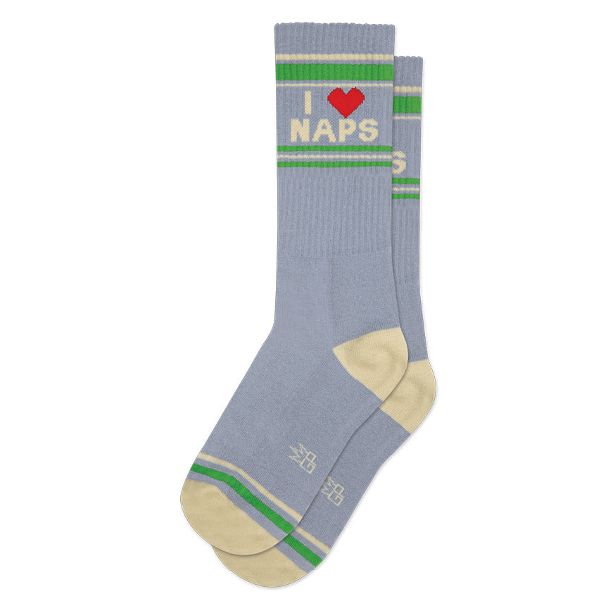 I Love Naps Gym Crew Socks