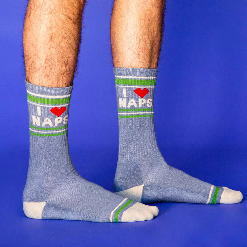 I Love Naps Gym Crew Socks