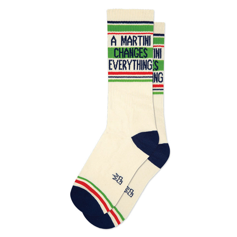 A Martini Changes Everything Gym Crew Socks