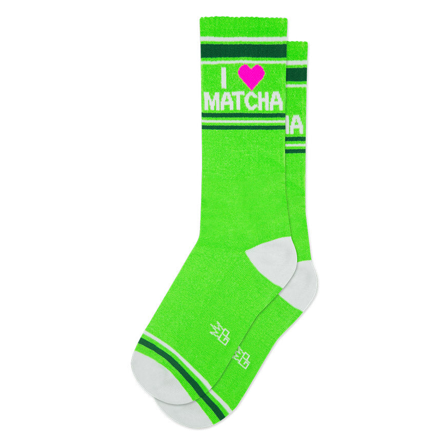 I Love Matcha Gym Crew Socks - Leanna Lin&