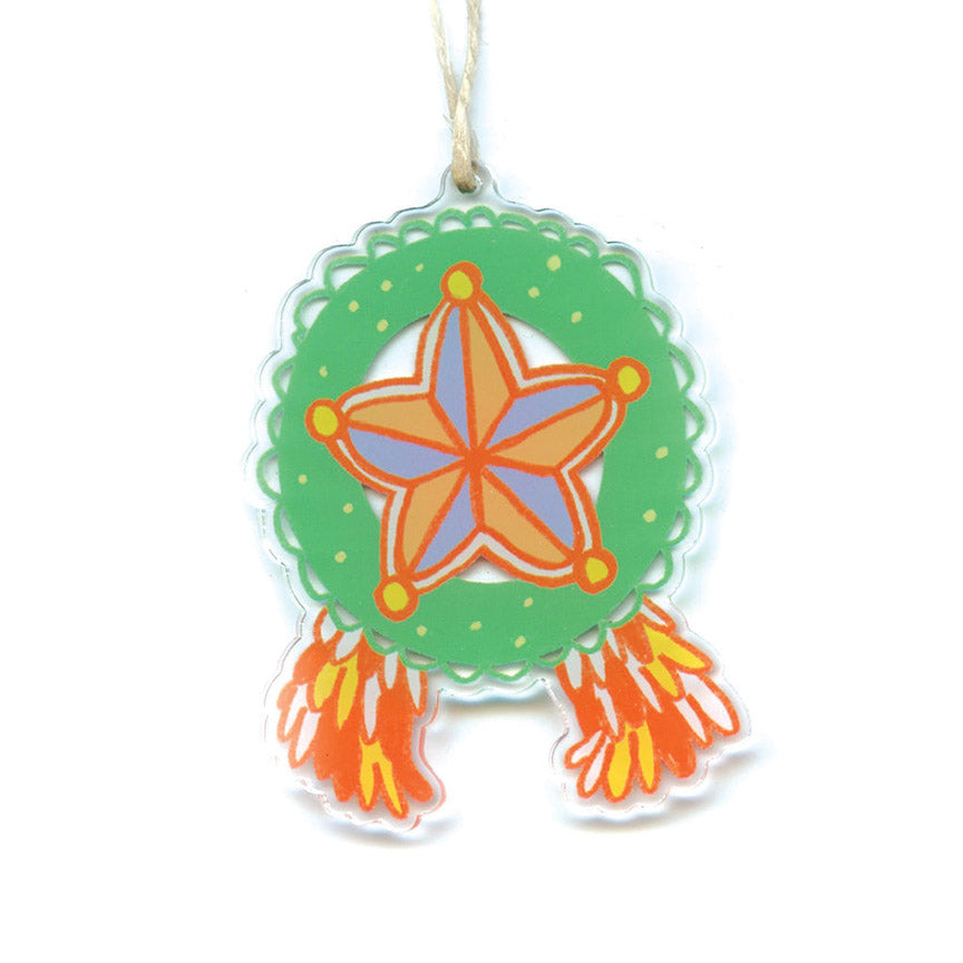 Parol (Green/Red) Ornament