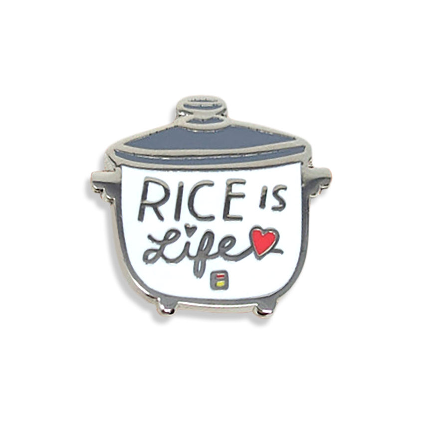 Rice Is Life Enamel Pin