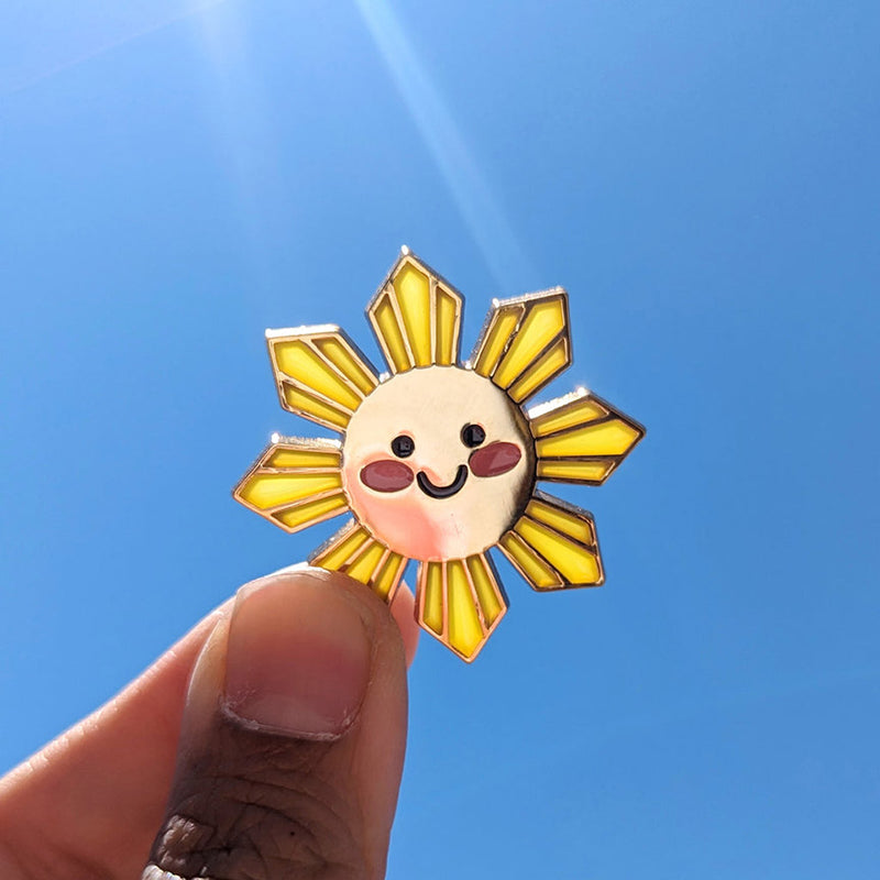Translucent Philippine Sun Enamel Pin