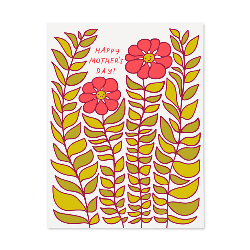 Tall Flowers Happy Mother’s Day Card