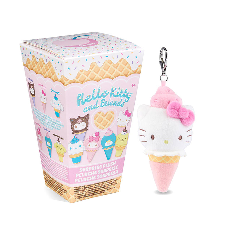 Hello Kitty and Friends Ice Cream Mini Plush Bag Charm Blind Box