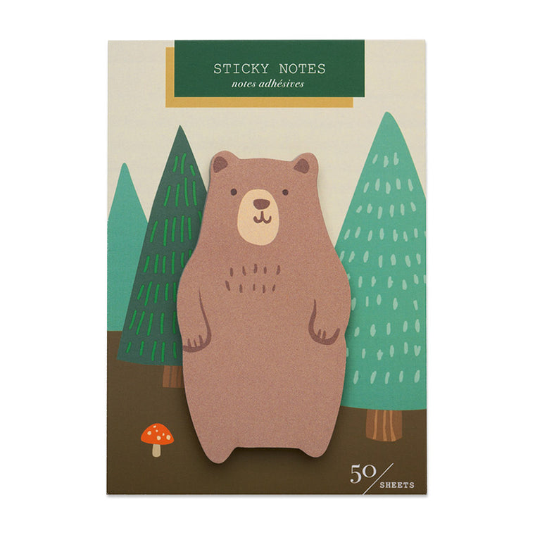 Bear Die Cut Sticky Notes