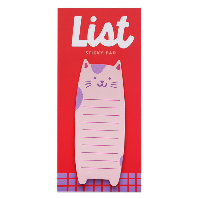 Cat List Sticky Pad