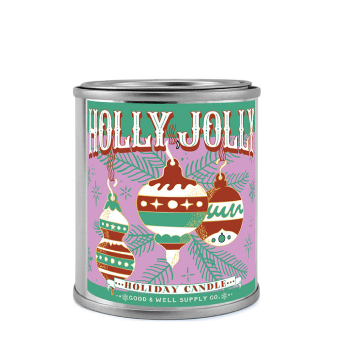 Happy Place 8 oz Candle: Holly Jolly Holiday