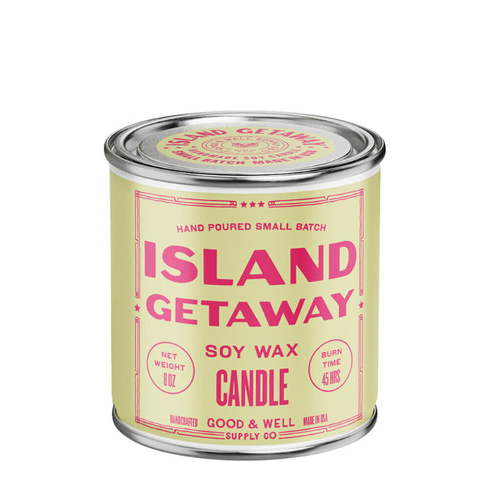 Happy Place 8 oz Candle: Island Getaway