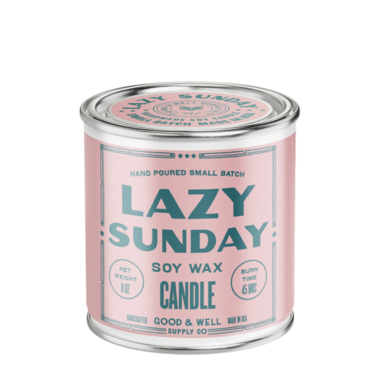 Happy Place 8 oz Candle: Lazy Sunday