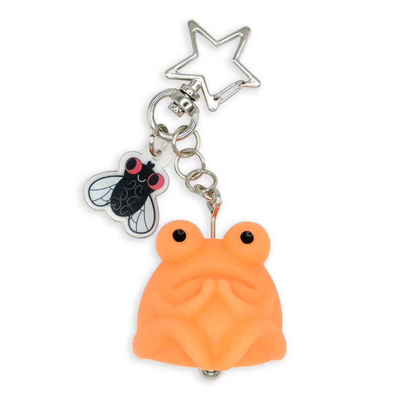 Fruggies GID (Orange) Bag Charm / Keychain